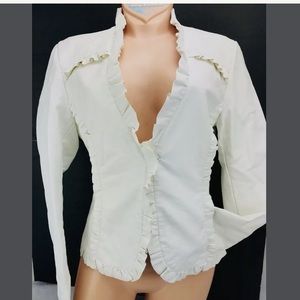 B HIP By Me Jane Motorcycle Jacket Off White